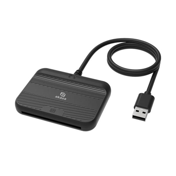 AKASA čtečka karet AK-CR-14BK,  externí,  USB