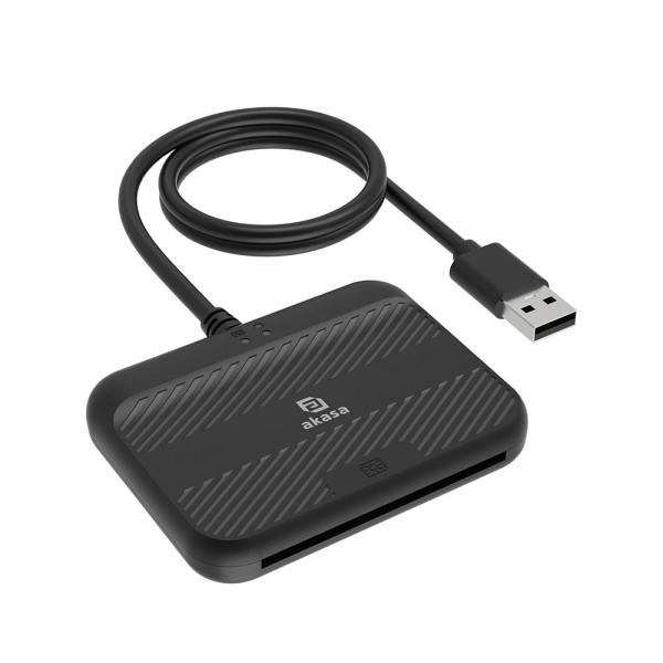 AKASA čtečka karet AK-CR-14BK,  externí,  USB3