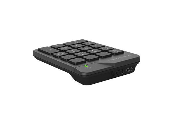 A4tech FSTYLER bezdrátová numerická klávesnice,  šedá1