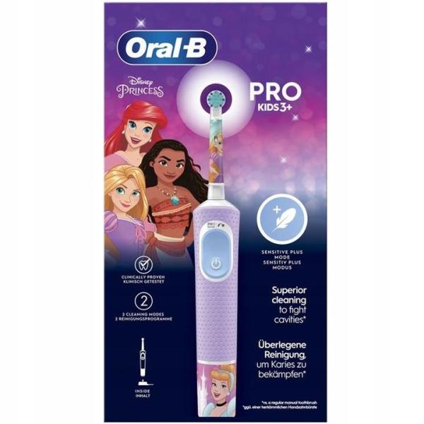 Oral-B Vitality Pro 103 Kids Princess elektrický zubní kartáček,  oscilační,  2 režimy,  časovač2