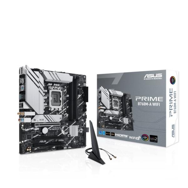 ASUS MB Sc LGA1700 PRIME B760M-A WIFI,  Intel B760,  4xDDR5,  1xDP,  2xHDMI,  mATX