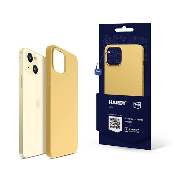 3mk ochranný kryt Hardy Silicone MagCase pro Apple iPhone 15,  Yellow