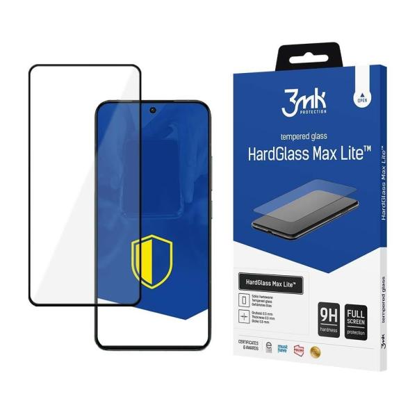 3mk tvrzené sklo HardGlass Max Lite pro Redmi Note 12 Pro /  Note 12 Pro+,  černá