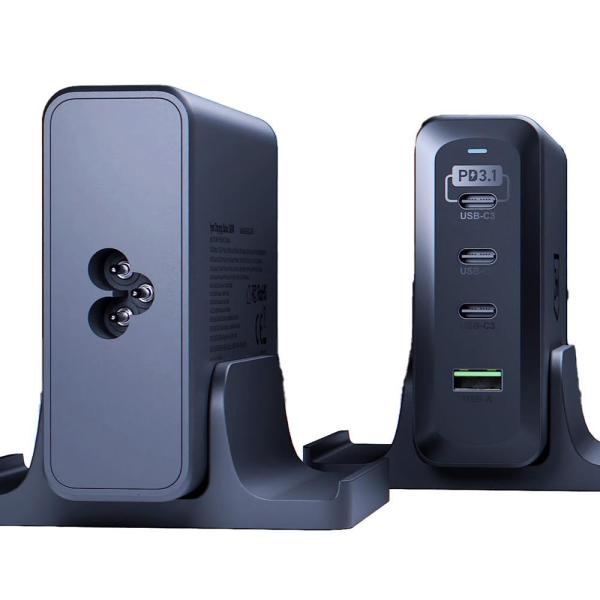 3mk nabíjecí stanice - Hyper Charging Station, 240 W, GaN, 3x USB-C + 1x USB-A2