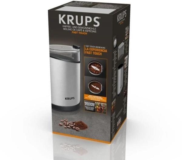 Krups GX204D10 Fast Touch mlýnek na kávu,  elektrický,  200 W,  nerezové nože,  bezpečnostní víko8