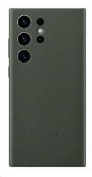 Samsung ochranný kryt kožený pro Samsung Galaxy S23 Ultra,  zelená