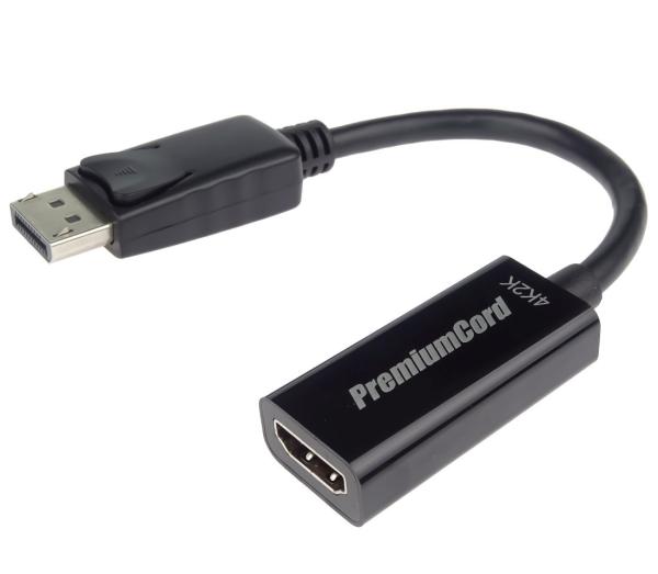 PremiumCord Adapter DisplayPort - HDMI, M/ F, 4K, 30Hz, 20cm
