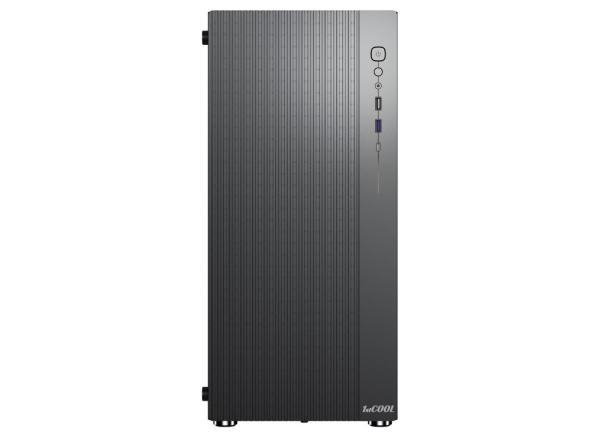 1stCOOL skříň GAMER 4,  Mid tower,  AU,  USB 3.0,  USB-C,  2x120mm,  průhledná bočnice,  bez zdroje,  černá1