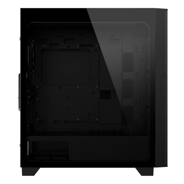 GIGABYTE case AORUS C500 GLASS, bez zdroje, průhledná bočnice, Mid Tower, černá1