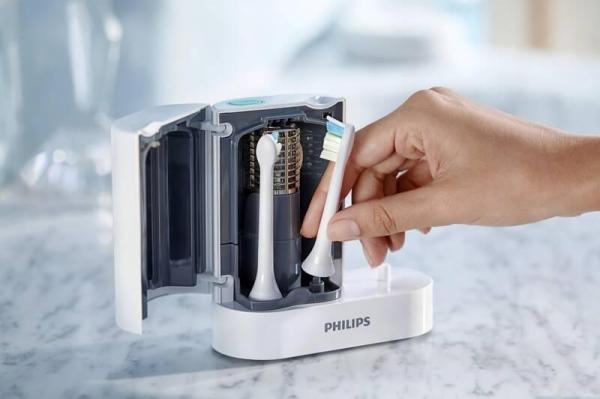 Philips Sonicare HX6907/ 01 UV sanitizér,  zlikviduje až 99 % bakterií a virů,  automatické vypnutí4