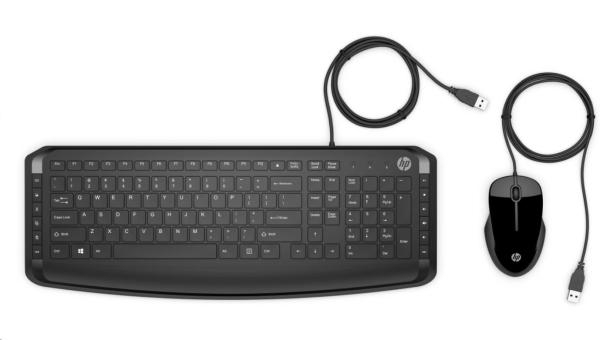 HP Wired Keyboard & Mouse 200 CZ/ SK - KLÁVESNICE a MYŠ