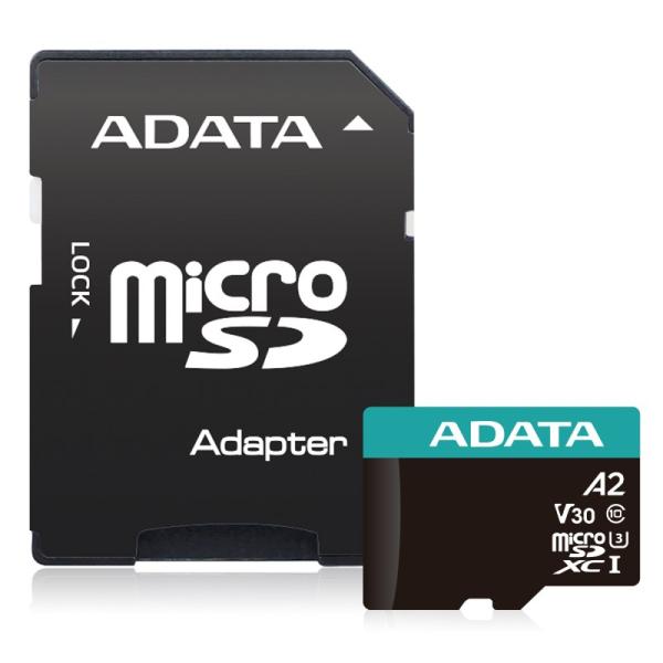 ADATA MicroSDXC karta 256GB Premier Pro UHS-I V30S (R:100/ W:80 MB/ s) + SD adaptér1