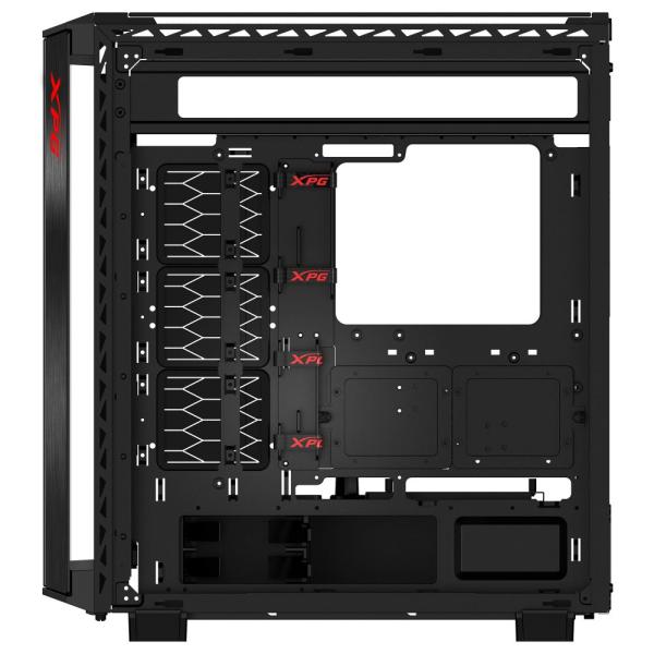ADATA XPG case BATTLECRUISER II Mid-Tower,  bez zdroje,  4x 120mm ARGB Fan,  Černá4