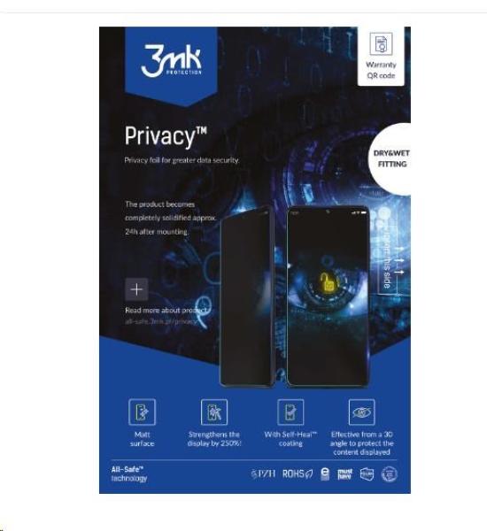 3mk All-Safe - AIO fólie Privacy Phone Dry & Wet Fitting,  25 ks