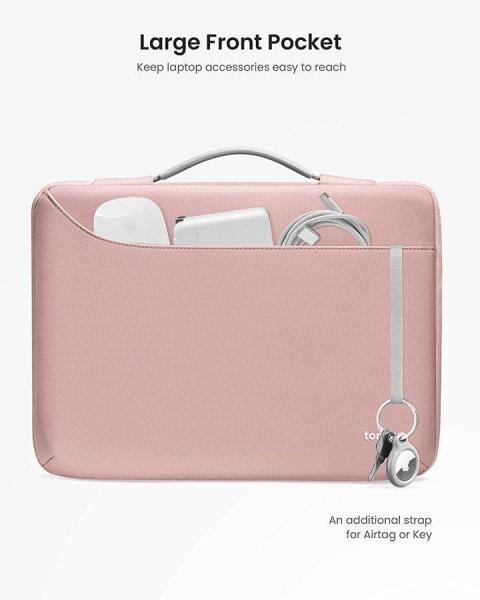 tomtoc Briefcase - 14" MacBook Pro,  růžová3