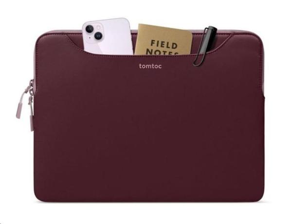 tomtoc Light-A21 Dual-color Slim Laptop Handbag,  13, 5 Inch - Raspberry1