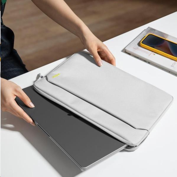 tomtoc Sleeve - 13" MacBook Air /  14" MacBook Pro,  světle šedá6