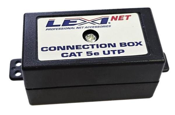 LEXI-Net Spojovací box MINI UTP Cat5E narážecí,  černá
