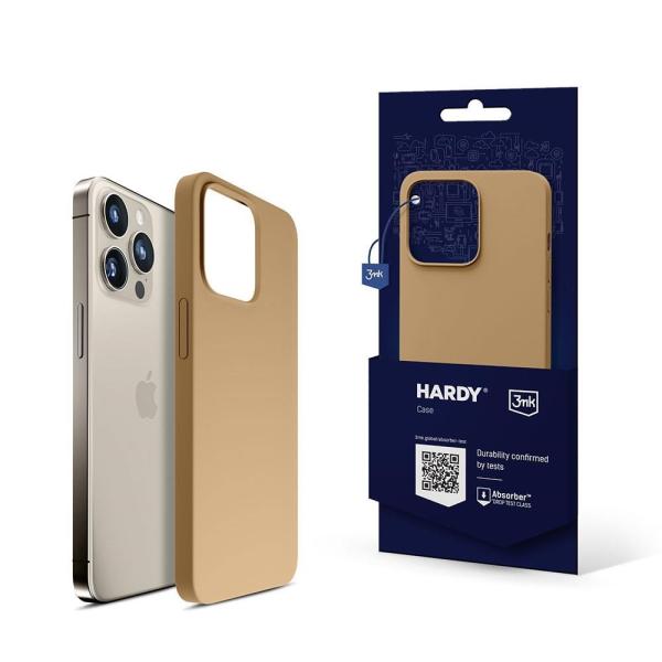 3mk ochranný kryt Hardy Silicone MagCase pro Apple iPhone 15 Pro,  Dark Gold