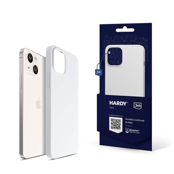 3mk ochranný kryt Hardy Silicone MagCase pro Apple iPhone 13,  Starlight-White