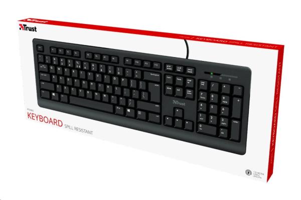 TRUST klávesnice PRIMO,  membránová,  USB,  HU4