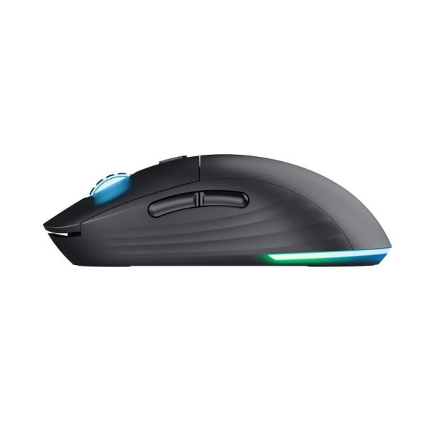 TRUST myš GXT927 Redex+ Gaming Mouse,  Bezdrátová,  optická,  RGB,  černá3