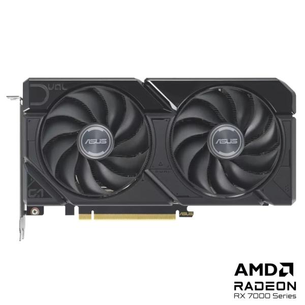 ASUS VGA AMD Radeon DUAL RX 7600 XT 16G OC, AMD RX 7600 XT, 16GB GDDR6, 3xDP, 1xHDMI1