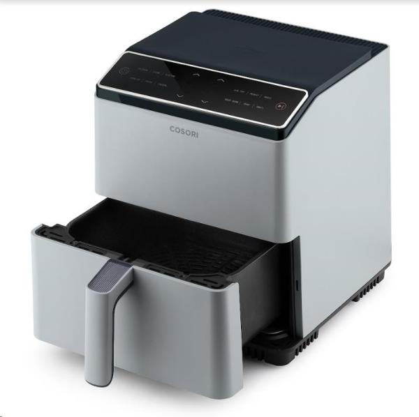 BAZAR - Cosori Dual Blaze 6.4L SMART horkovzdušná  fritéza + 5x špíz a gril. rošt, grey - Poškozený obal (Komplet)9