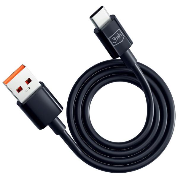 3mk datový kabel - Hyper Cable A to C 1.2m 3A,  černá1