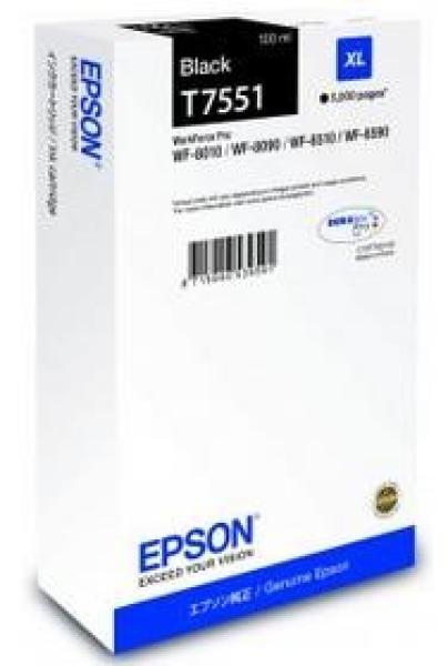 Čierna atramentová kazeta EPSON série WF-8xxx XL čierna - 5000 str. (100 ml)