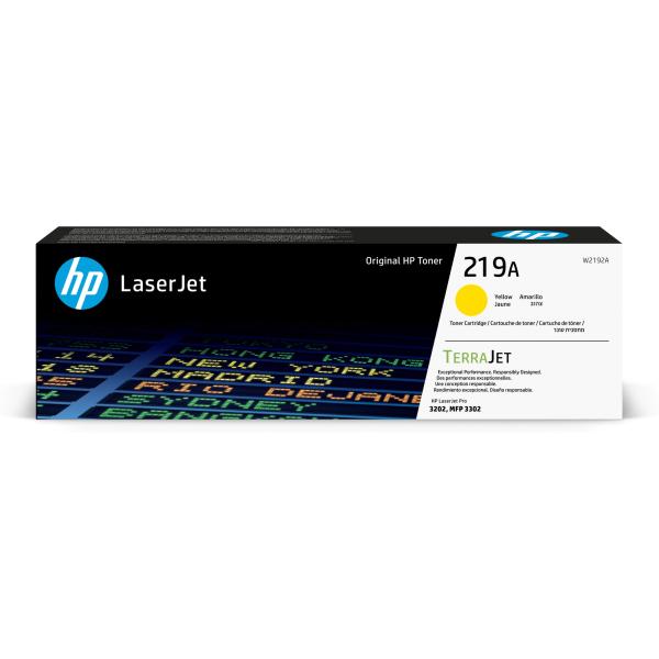 HP 219A Yellow Original LaserJet Toner Cartridge (1, 200 pages)