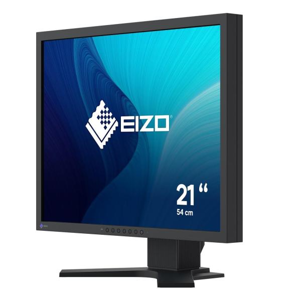 EIZO MT 21,3" S2134 FlexScan, IPS, 1600x1200, 500nit, 1800:1, 6ms, DisplayPort, DVI-D, D-sub, USB, Černý1