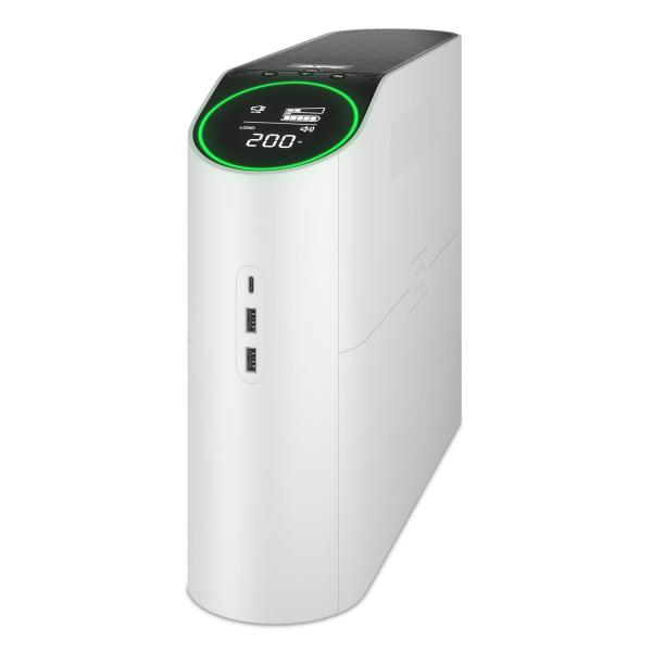 APC Back-UPS Pro Gaming 2200VA,  6 Outlets,  AVR,  LCD Interface (1320W),  4x Schuko,  2x IEC C13,  bílá (Arctic)