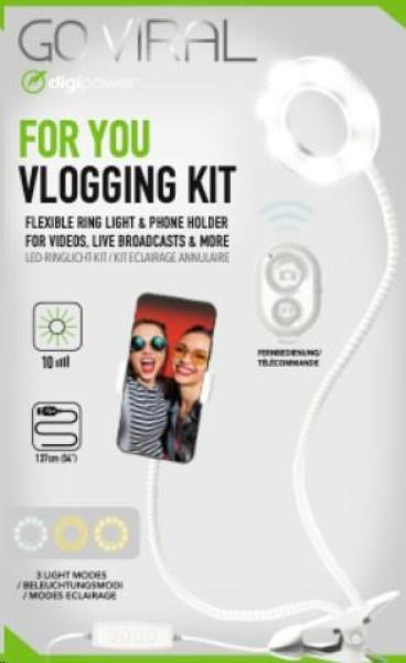 Digipower For You Vlogging kit 3" Ring Light w/  remote5