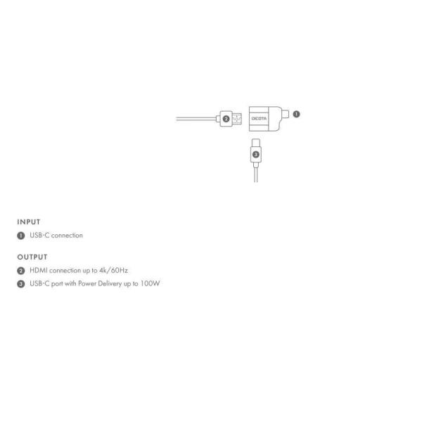 DICOTA USB-C to HDMI Mini Adapter with PD (4k/ 100W)1