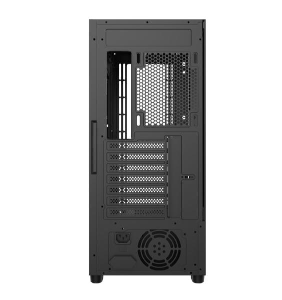 1stCOOL skříň GAMER 5,  Mid tower,  AU,  USB 3.0,  USB-C,  2x 140 ARGB Fan,  1x 120 ARGB Fan,  bez zdroje,  černá5
