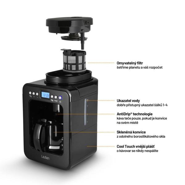 Lauben Grind&Drip Coffee Maker 600BB3