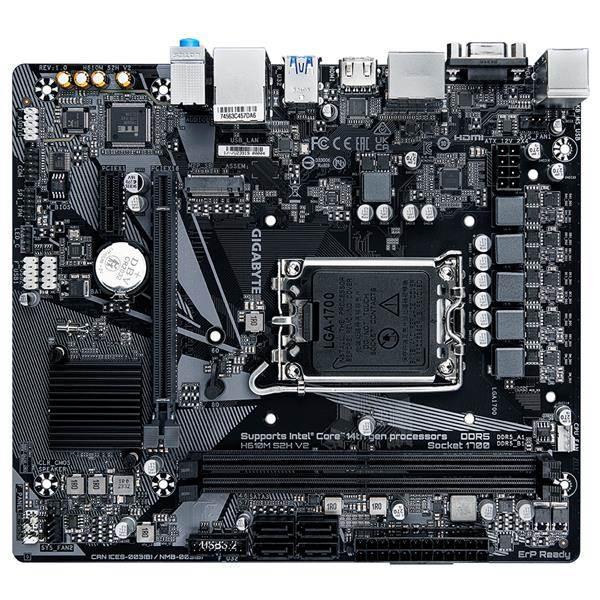GIGABYTE MB Sc LGA1700 H610M S2H V2,  Intel H610,  2xDDR5,  2xDP,  1xHDMI,  1xVGA,  mATX3