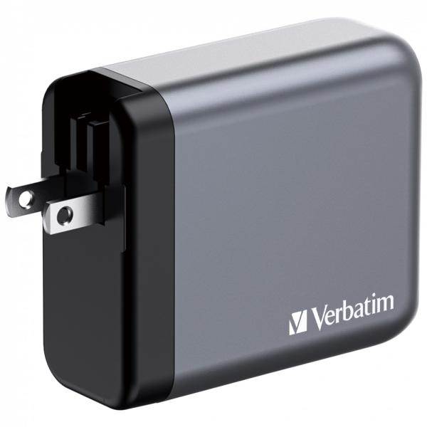 VERBATIM GaN Nabíječka do sítě GNC-140,  140W,  3x USB-C,  1x USB1