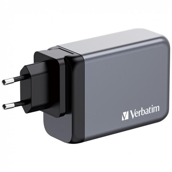 VERBATIM GaN Nabíječka do sítě GNC-240,  240W,  3x USB-C,  1x USB