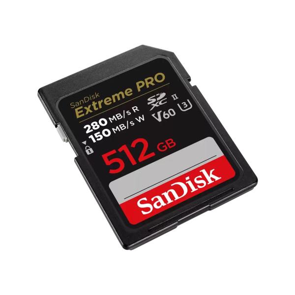 SanDisk MicroSDXC karta 512GB Extreme PRO (R:280/ W:150 MB/ s,  UHS-II,  V60)2