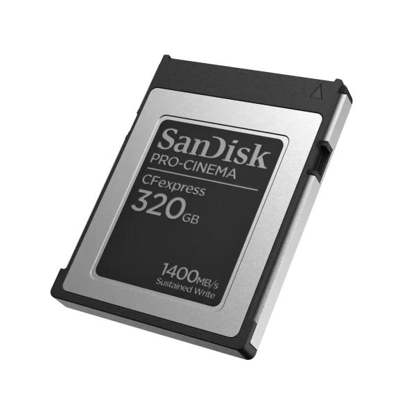 SanDisk CFexpress karta 320GB PRO-CINEMA Typ B (R:1700/W:1500 MB/s)1