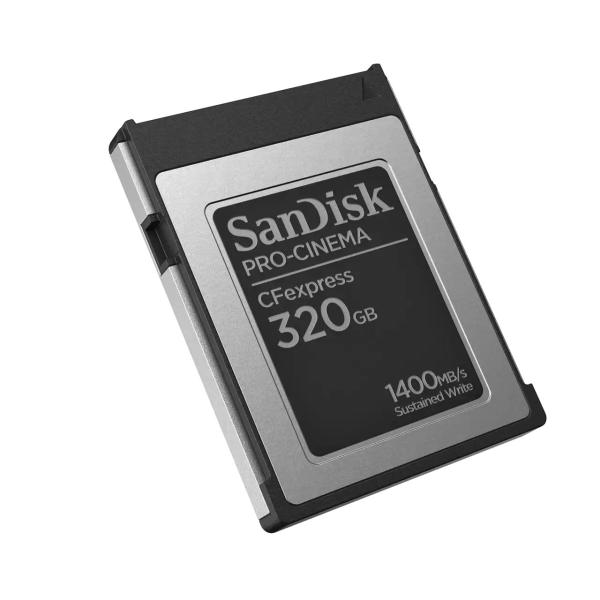 SanDisk CFexpress karta 320GB PRO-CINEMA Typ B (R:1700/ W:1500 MB/ s)2
