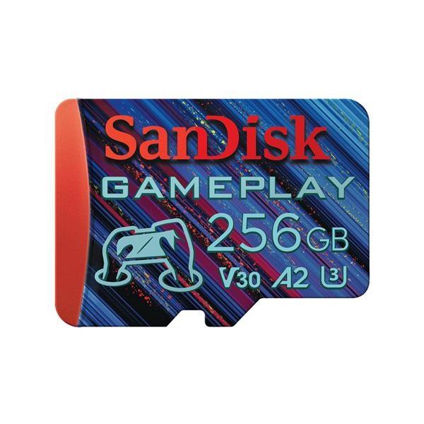 SanDisk MicroSDXC karta 256GB GamePlay (R:190/ W:130 MB/ s,  UHS-I,  V30,  A2)