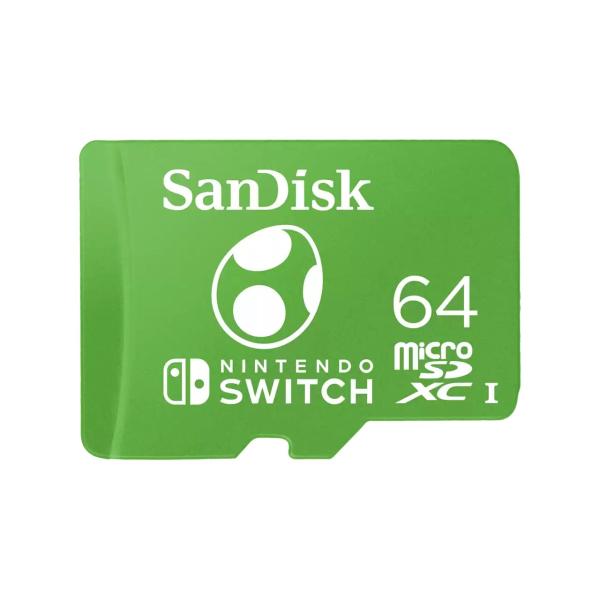 SanDisk MicroSDXC karta 64GB pro Nintendo Switch (R:100/ W:90 MB/ s,  UHS-I)