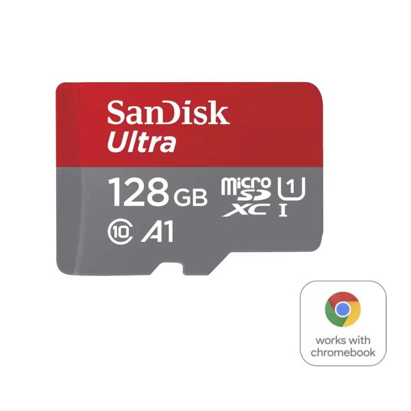 SanDisk MicroSDXC karta 128GB Ultra pro Chromebook (R:160/ W:260 MB/ s,  UHS I,  C10,  A1)