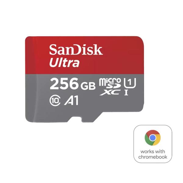 SanDisk MicroSDXC karta 256GB Ultra pro Chromebook (R:160/ W:260 MB/ s,  UHS I,  C10,  A1)