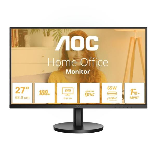 AOC/ 27B3CA2/ 27"/ IPS/ FHD/ 100Hz/ 1ms/ Black/ 3R