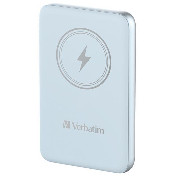 VERBATIM Powerbanka Charge "n" Go,  Magnetická,  10000 mAh,  USB-C,  Modrá
