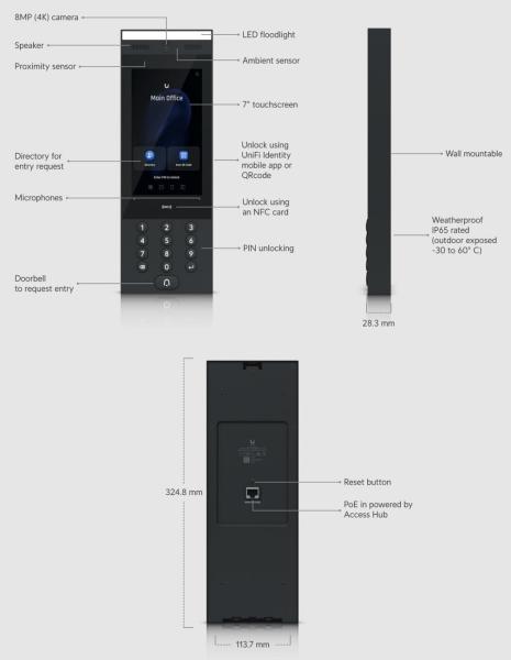UBNT UA-Intercom, dveřní interkom s klávesnicí6